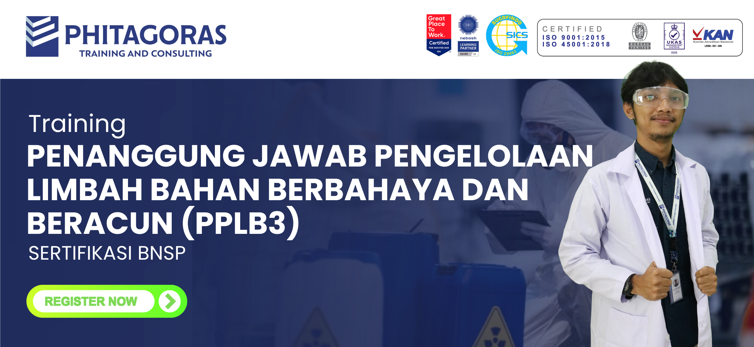 Training Penanggung Jawab Pengelolaan Limbah Bahan Berbahaya dan Beracun (PPLB3) BNSP