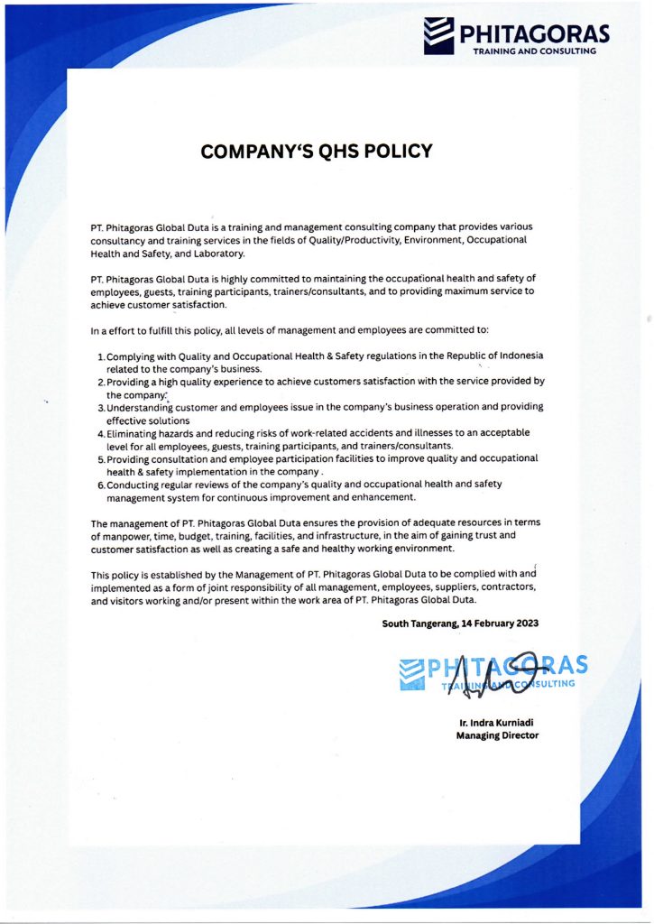 COMPANY QHS POLICY