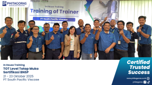Foto Bersama In House Training TOT Level Tatap Muka Sertifikasi BNSP - PT South Pacific Viscose 21 - 23 Oktober 2025
