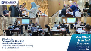 Foto Kegiatan Offline Training Petugas P3K (First Aid) Sertifikasi Kemnaker - Hotel Grandwhiz Poins Simatupang 6 - 8 Oktober 2025