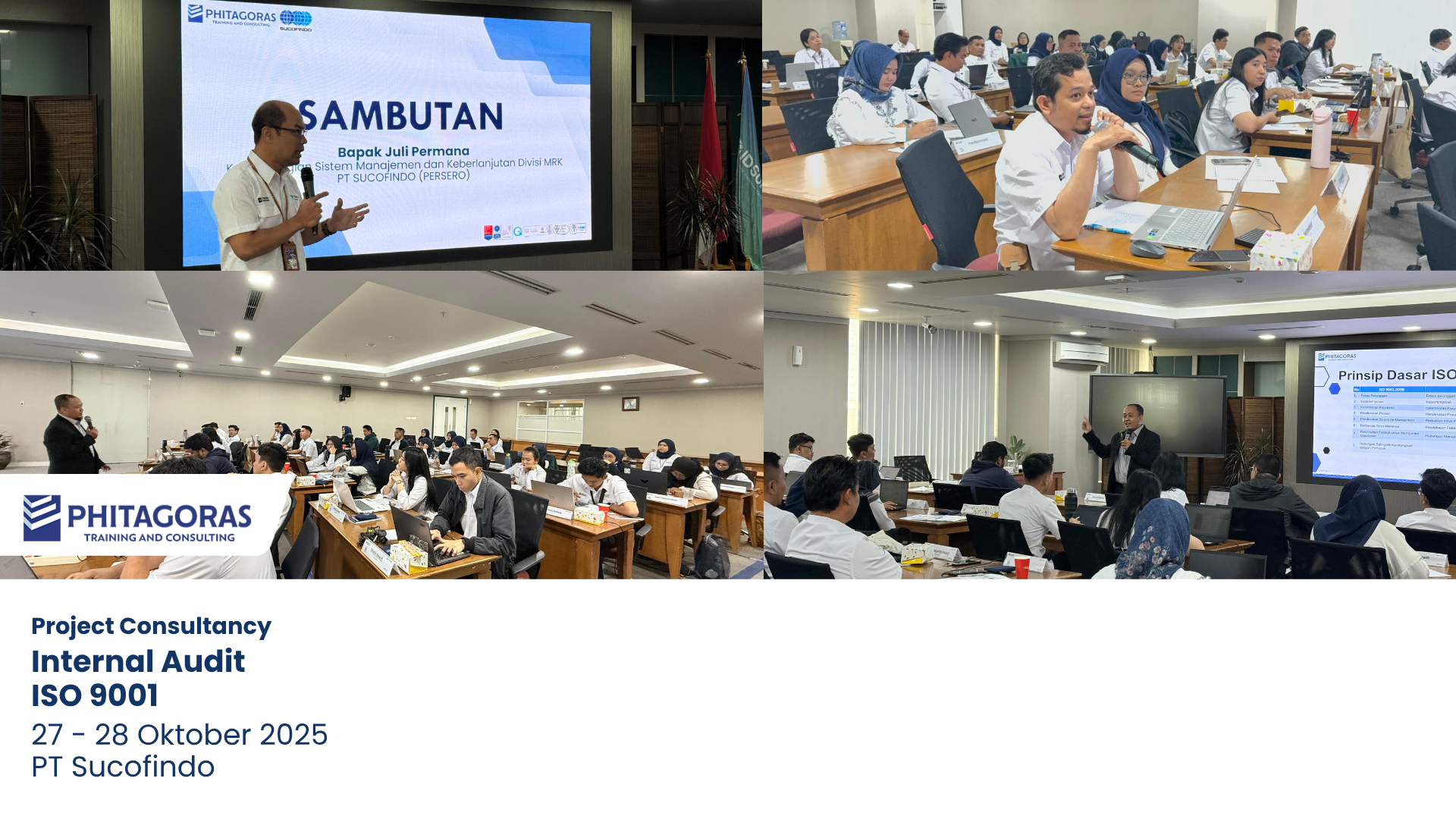 Foto Kegiatan Project Consultancy Awareness & Internal Audit ISO 9001 - PT Sucofindo 27 - 28 Oktober 2025