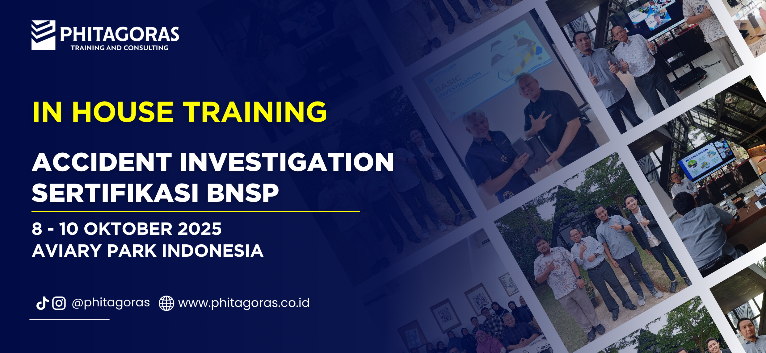 Hybrid Training Accident Investigation Sertifikasi BNSP - Aviary Park Indonesia 8 - 10 Oktober 2025