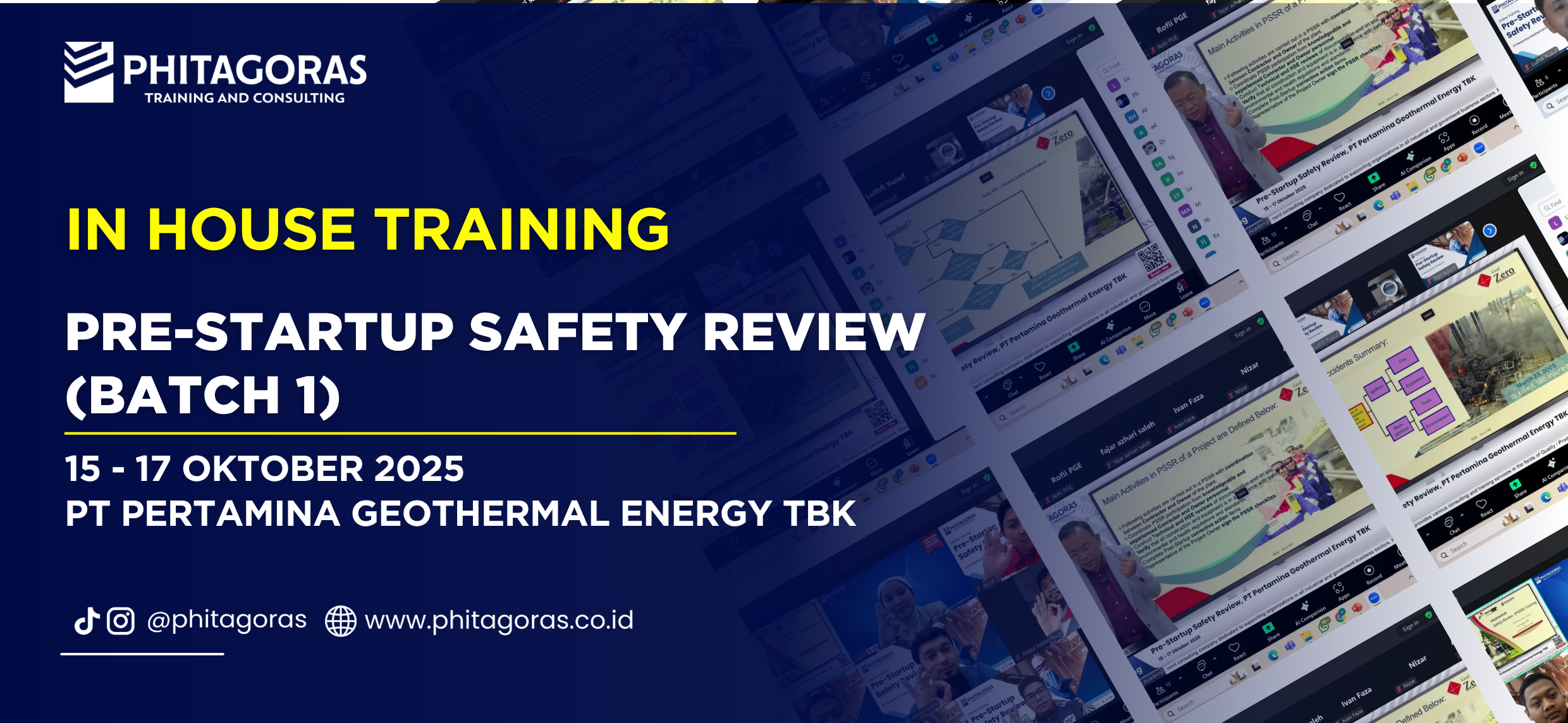 In House Training Pre-Startup Safety Review (Batch 1) - PT Pertamina Geothermal Energy Tbk 15 - 17 Oktober 2025