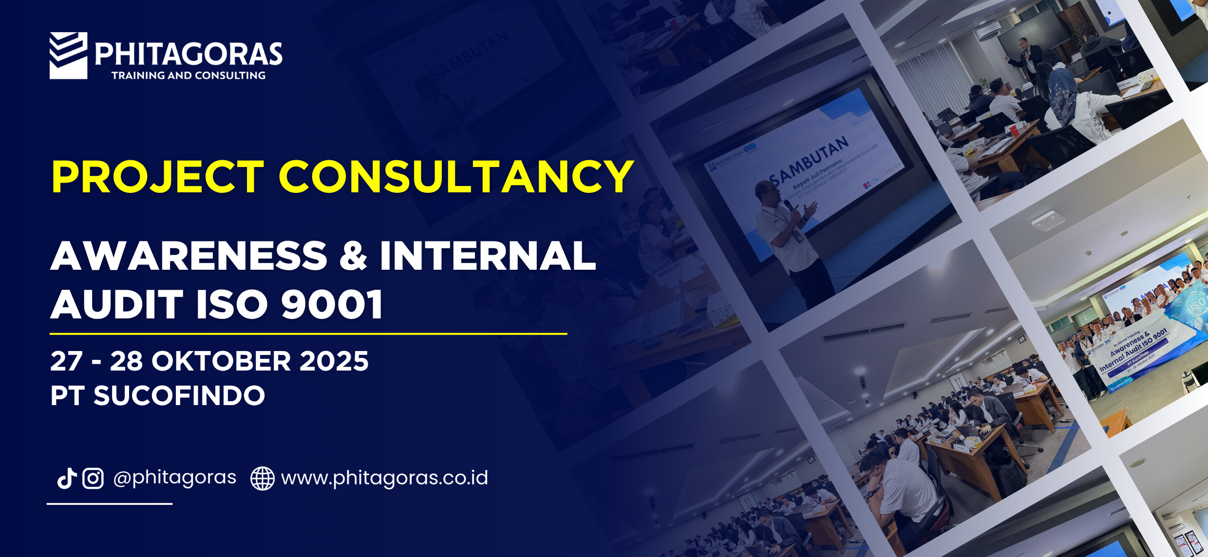 Project Consultancy Awareness & Internal Audit ISO 9001 - PT Sucofindo 27 - 28 Oktober 2025