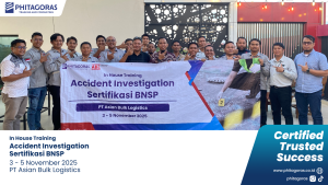 Foto Bersama In House Training Accident Investigation Sertifikasi BNSP - PT Asian Bulk Logistics 3 - 5 November 2025