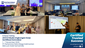 Foto Kegiatan In House Training Ahli K3 Muda Lingkungan Kerja Sertifikasi Kemnaker - PT Pertamina Patra Niaga Kalimantan 1 - 7 November 2025 di Mercure Hotel Samarinda