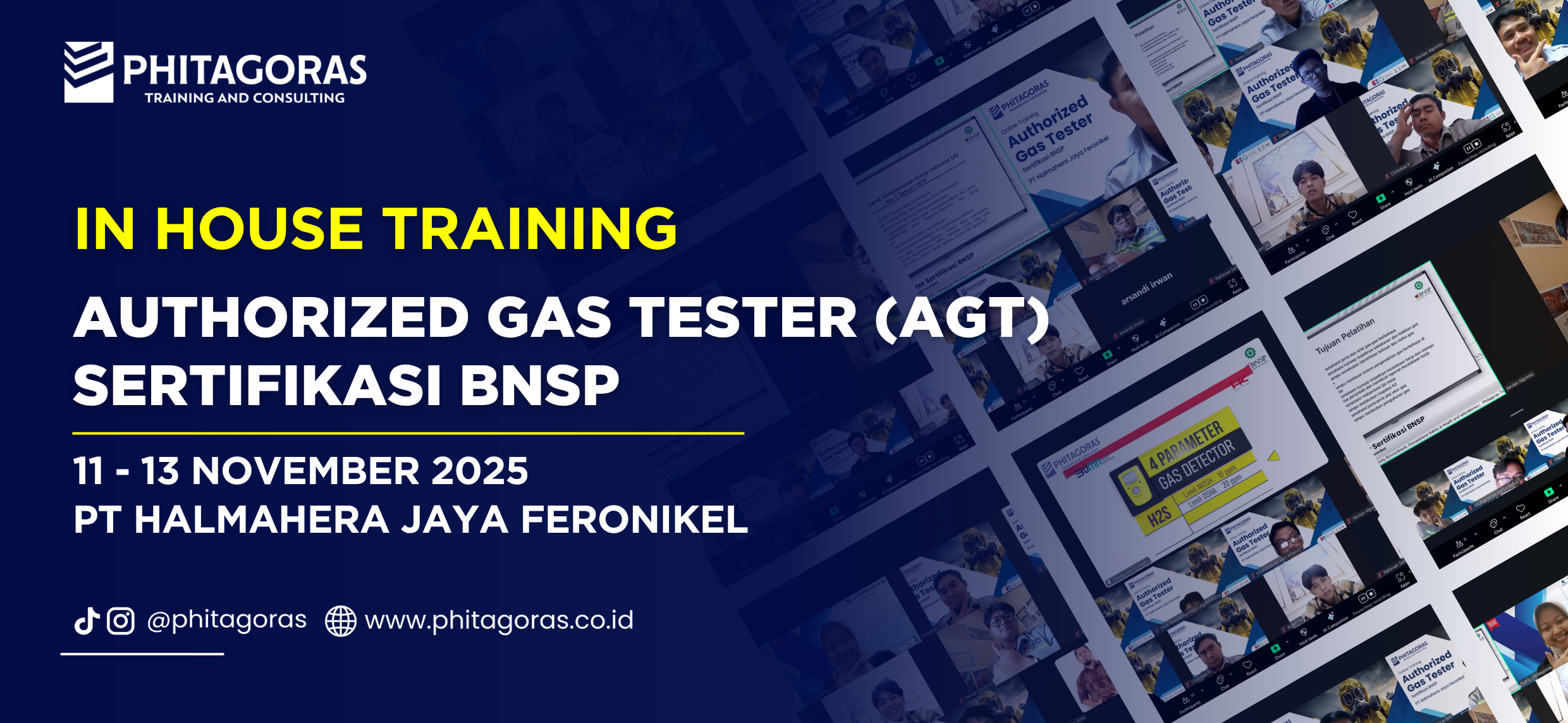 In House Training Authorized Gas Tester (AGT) Sertifikasi BNSP - PT Halmahera Jaya Feronikel 11 - 13 November 2025