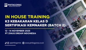 thumbnail In House Training K3 Kebakaran Kelas D Sertifikasi Kemnaker (Batch 2) - PT Zinus Dream Indonesia 12 - 14 November 2025