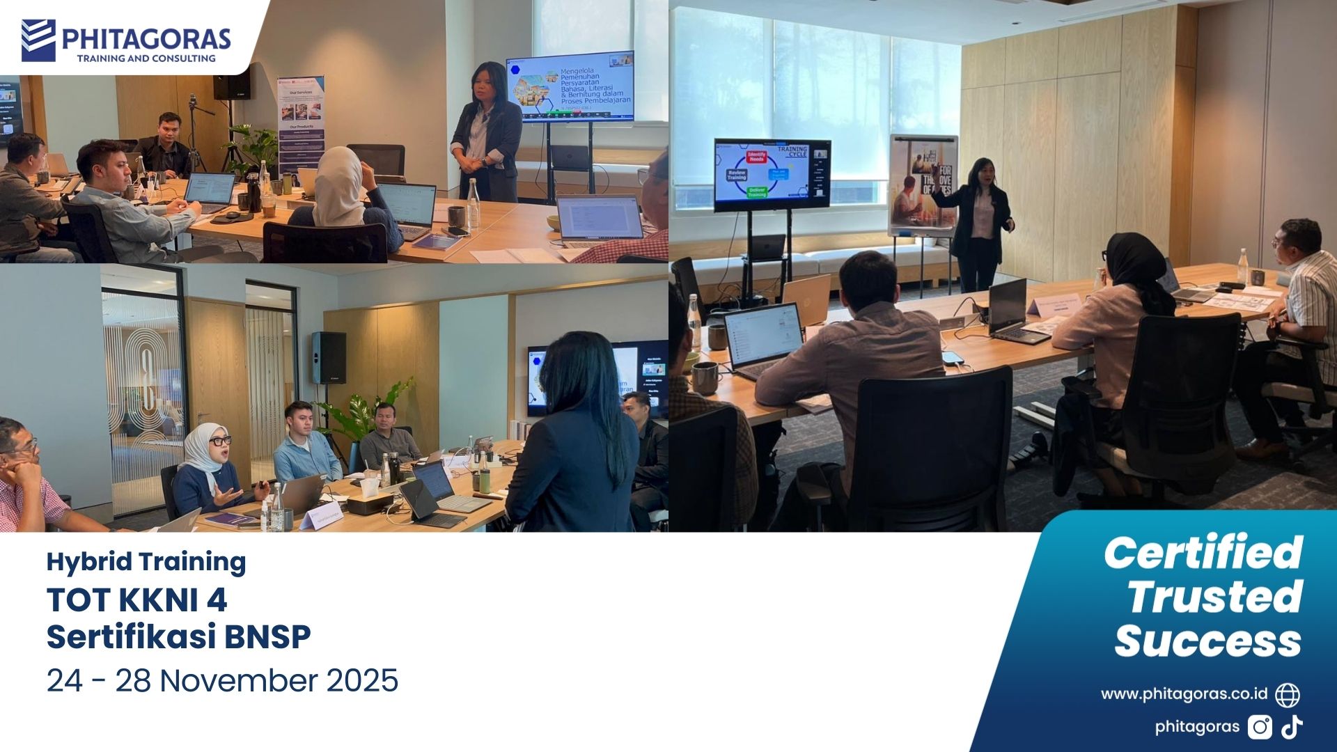 Foto Kegiatan Hybrid Training Jakarta TOT KKNI 4 Sertifikasi BNSP 24 - 28 November 2025