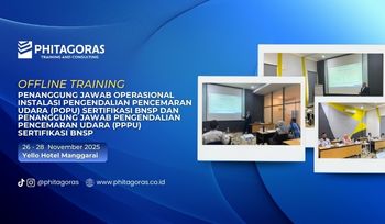 Offline Training Penanggung Jawab Operasional Instalasi Pengendalian Pencemaran Udara (POPU) Sertifikasi BNSP dan Penanggung Jawab Pengendalian Pencemaran Udara (PPPU) Sertifikasi BNSP, 26 - 28 No