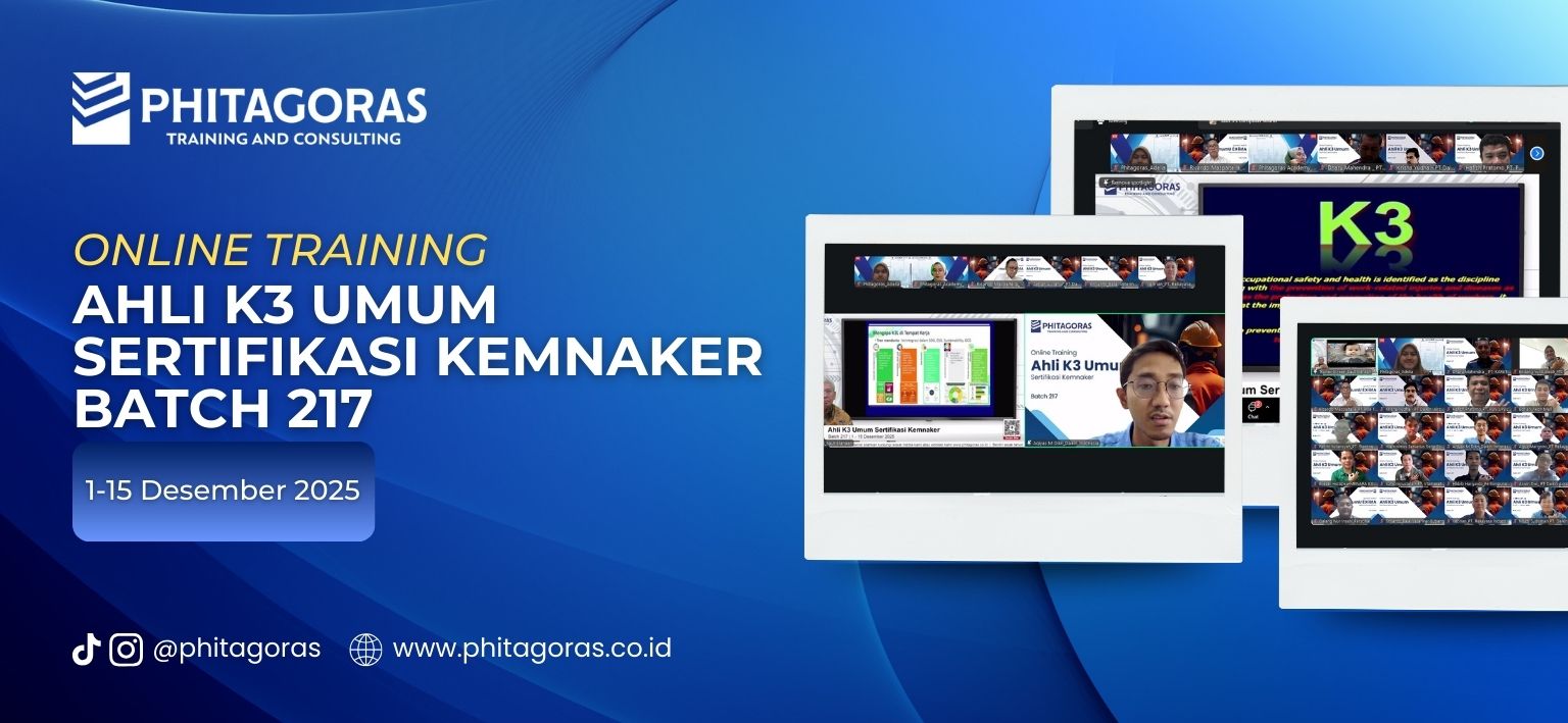 Online Training Ahli K3 Umum Sertifikasi KEMNAKER Batch 217 (1 - 15 Desember 2025) 