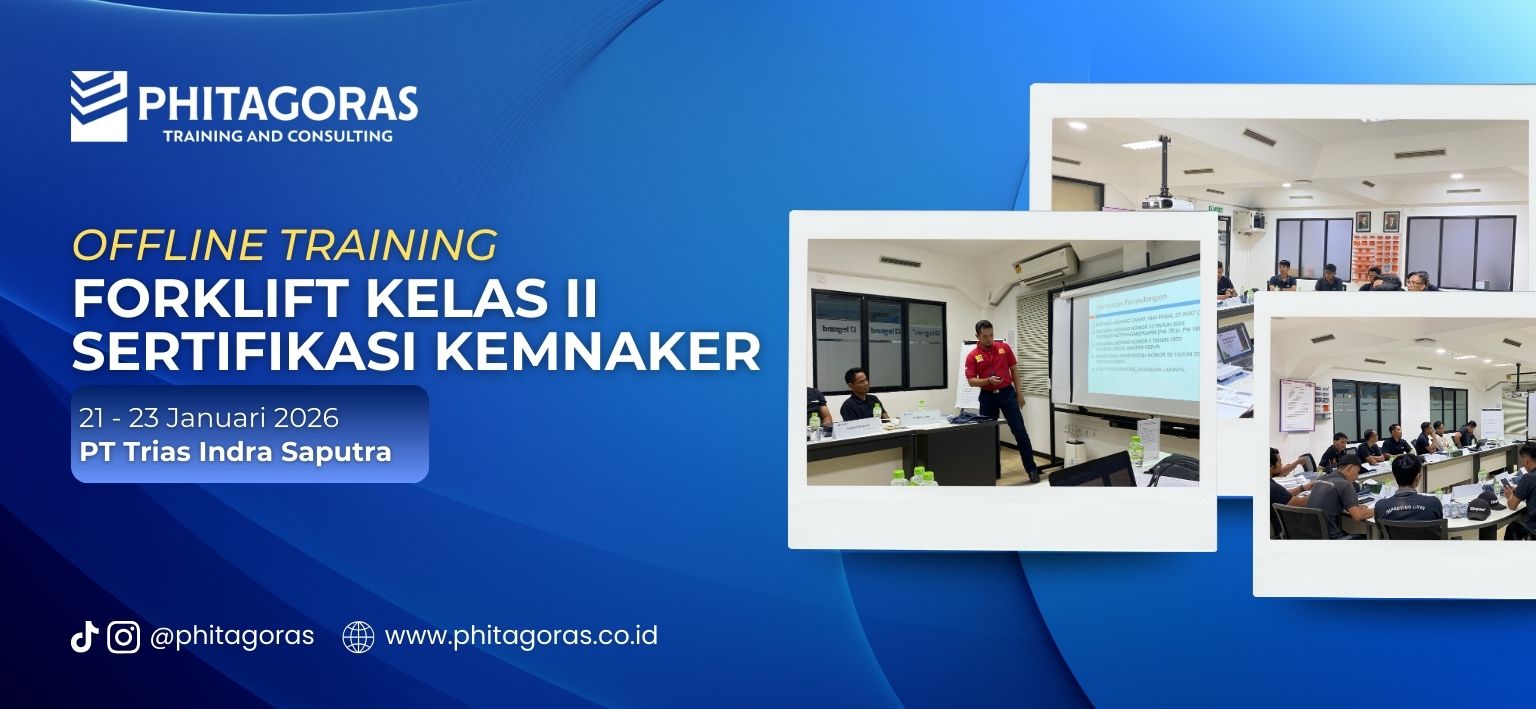 Offline Training Forklift Kelas II Sertifikasi Kemnaker - PT Trias Indra Saputra 21-23 Januari 2026 di Jakarta