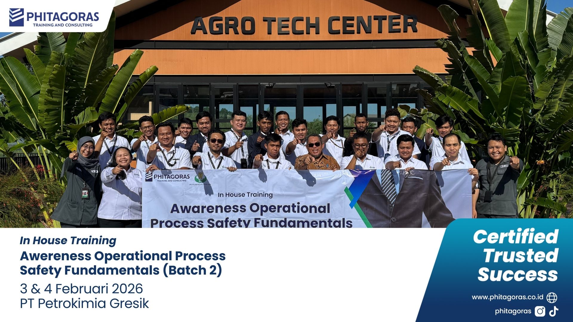 Foto Bersama In House Training Awereness Operational Process Safety Fundamentals - PT Petrokimia Gresik 3 & 4 Februari 2026 (Batch 2)