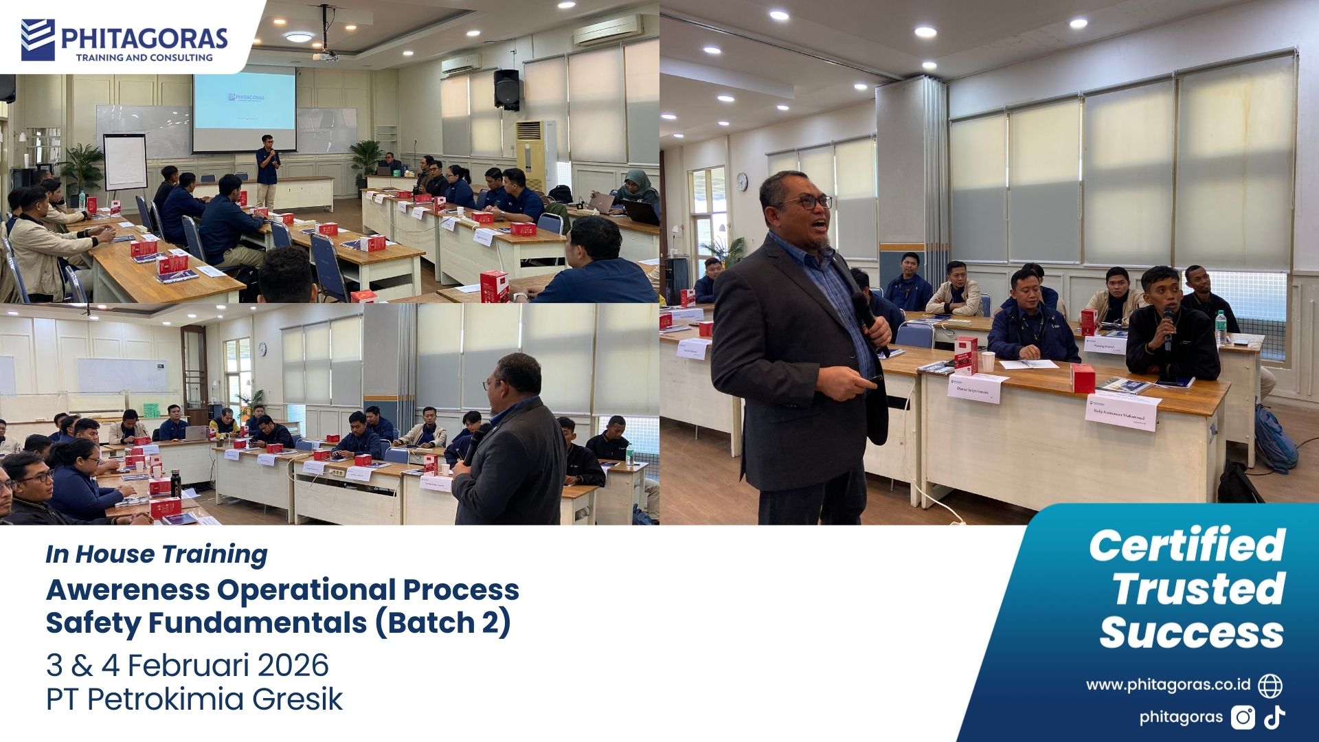 Foto Kegiatan In House Training Awereness Operational Process Safety Fundamentals - PT Petrokimia Gresik 3 & 4 Februari 2026 (Batch 2)