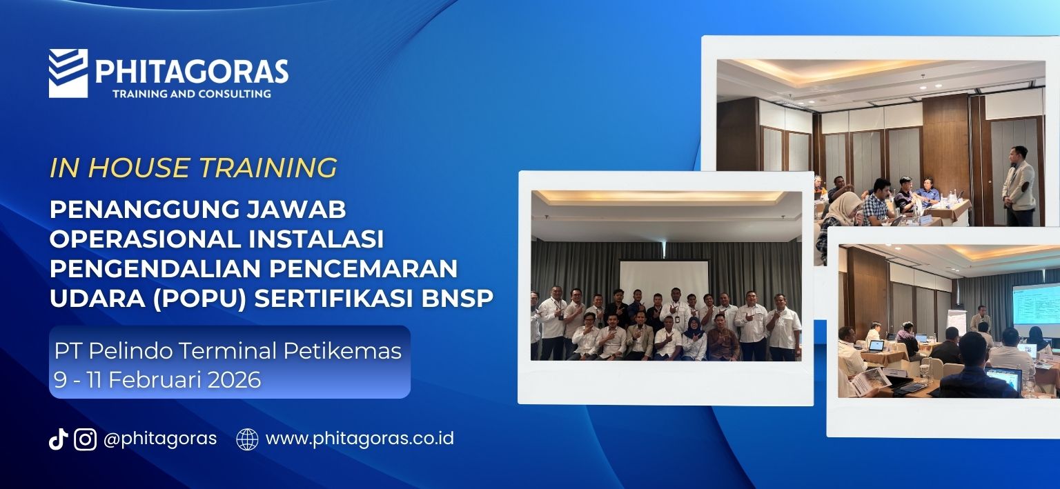 In House Training Penanggung Jawab Operasional Instalasi Pengendalian Pencemaran Udara (POPU) Sertifikasi BNSP - PT Pelindo Terminal Petikemas 9 - 11 Februari 2026