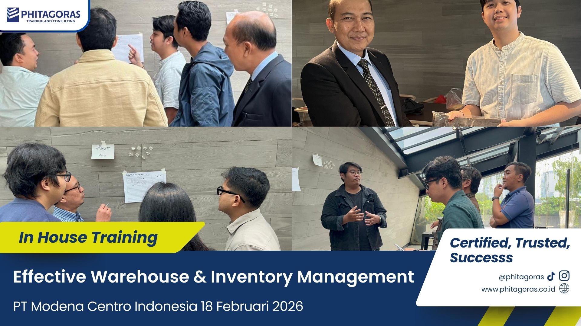 Foto Kegiatan In House Training Effective Warehouse & Inventory Management - PT Modena Centro Indonesia 18 Februari 2026