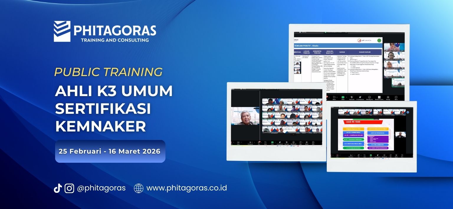 Public Training Ahli K3 Umum Sertifikasi KEMNAKER (Program KEMNAKER) 25 Februari - 16 Maret 2026