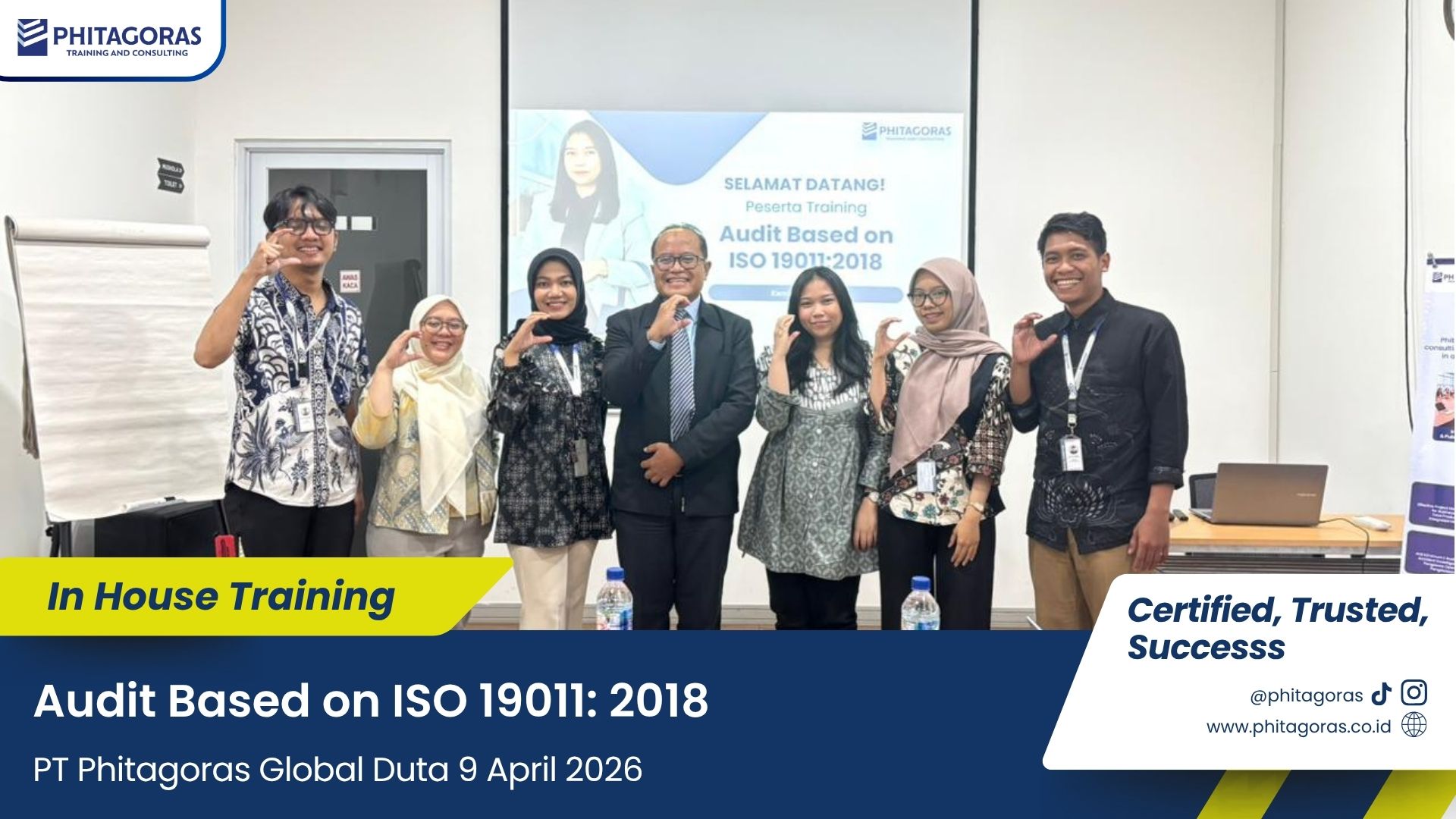Foto Bersama In House Training Audit Based on ISO 19011 2018 - PT Phitagoras Global Duta 9 April 2026