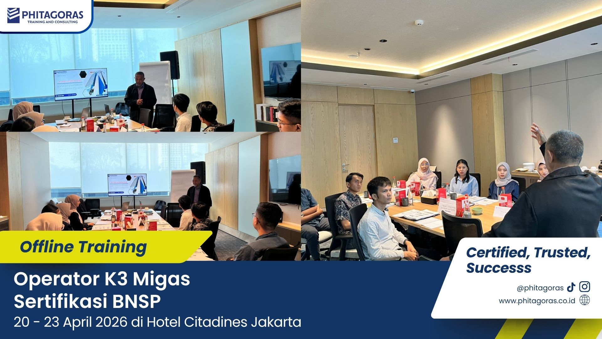 Foto Kegiatan Operator K3 Migas Sertifikasi BNSP 20-23 April 2026 di Hotel Citadines Jakarta 