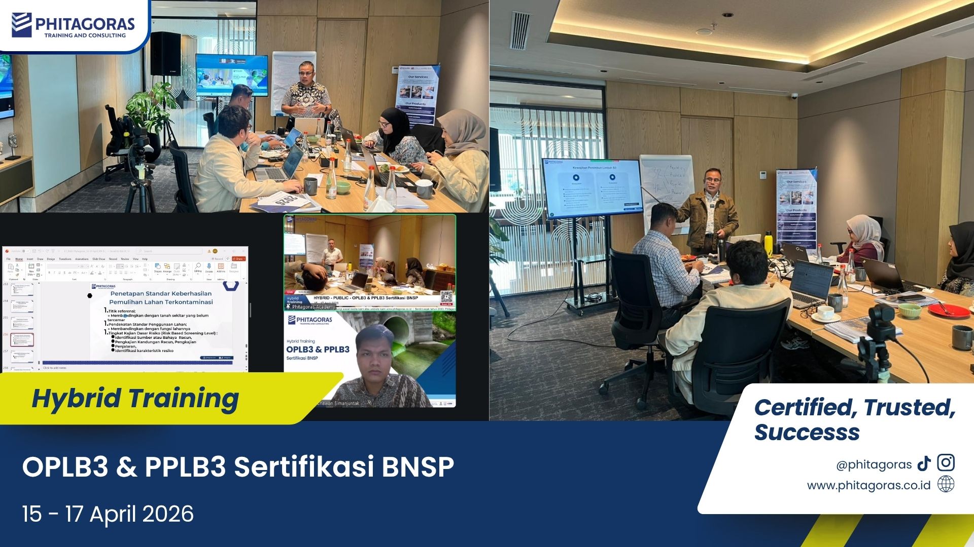 Foto Kegiatan Hybrid Training OPLB3 & PPLB3 Sertifikasi BNSP 15 - 17 April 2026