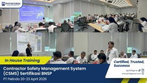 Foto Kegiatan In House Training Contractor Safety Management System (CSMS) Sertifikasi BNSP PT Pelindo 20-23 April 2026