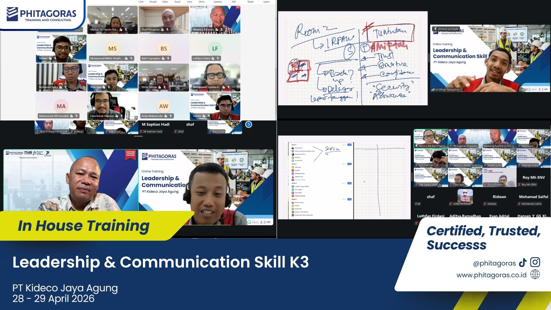 Foto Kegiatan In House Training Leadership & Communication Skill K3 - PT Kideco Jaya Agung 28 - 29 April 2026