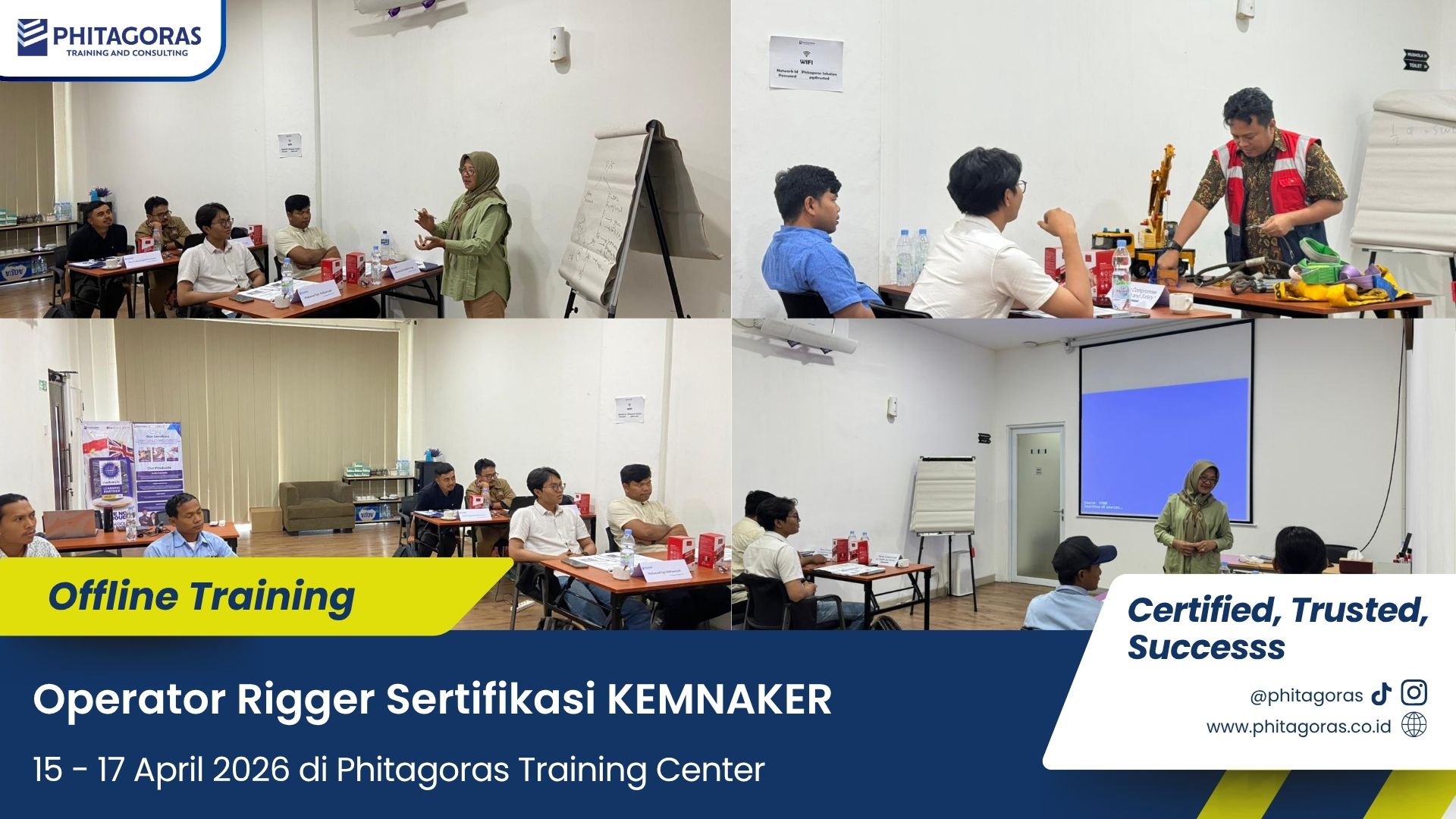 Foto Kegiatan Offline Training Operator Rigger Sertifikasi KEMNAKER 15 - 17 April 2026
