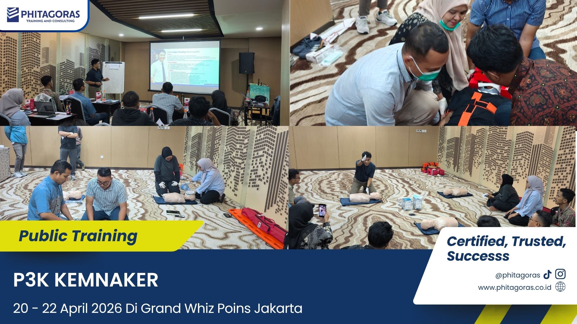 Foto Kegiatan Public Training P3K KEMNAKER 20-22 April 2026 Di Grand Whiz Poins Jakarta
