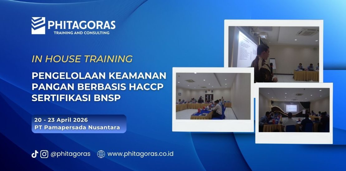 In House Training Pengelolaan Keamanan Pangan Berbasis HACCP Sertifikasi BNSP - PT Pamapersada Nusantara 20 - 23 April 2026