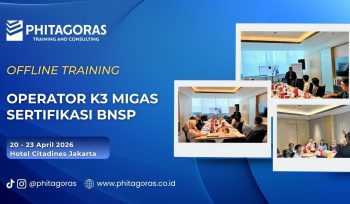 Offline Training Operator K3 Migas Sertifikasi BNSP 20-23 April 2026 di Hotel Citadines Jakarta