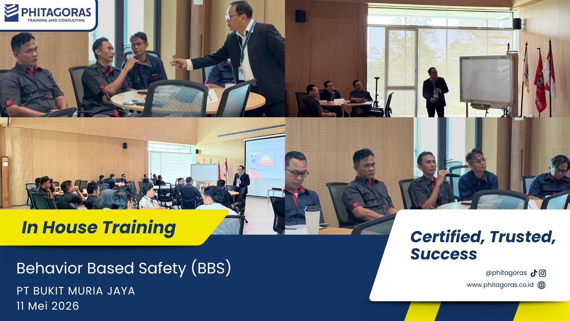 Foto Kegiatan In House Training Behavior Based Safety (BBS) - PT BUKIT MURIA JAYA 11 Mei 2026