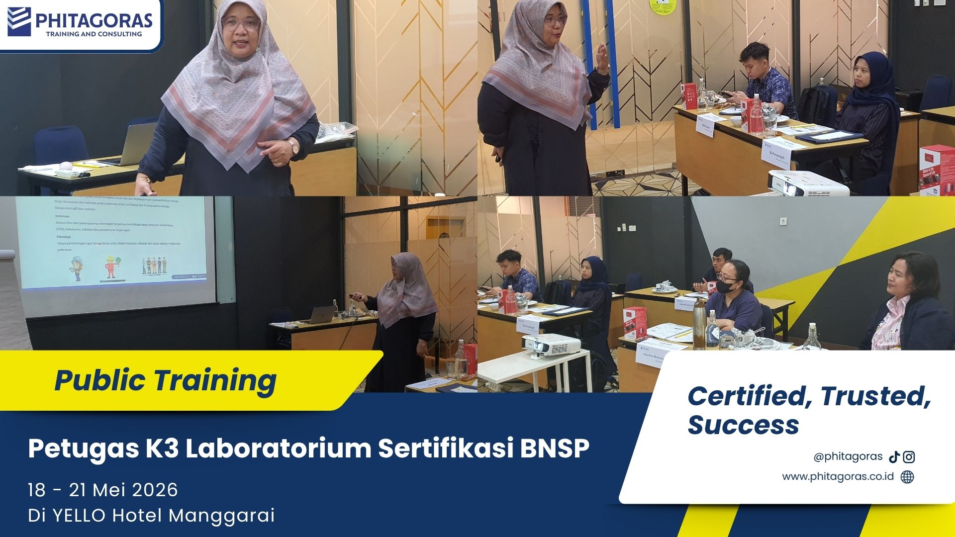 Foto Kegiatan Public Training Petugas K3 Laboratorium Sertifikasi BNSP 18 - 21 Mei 2026