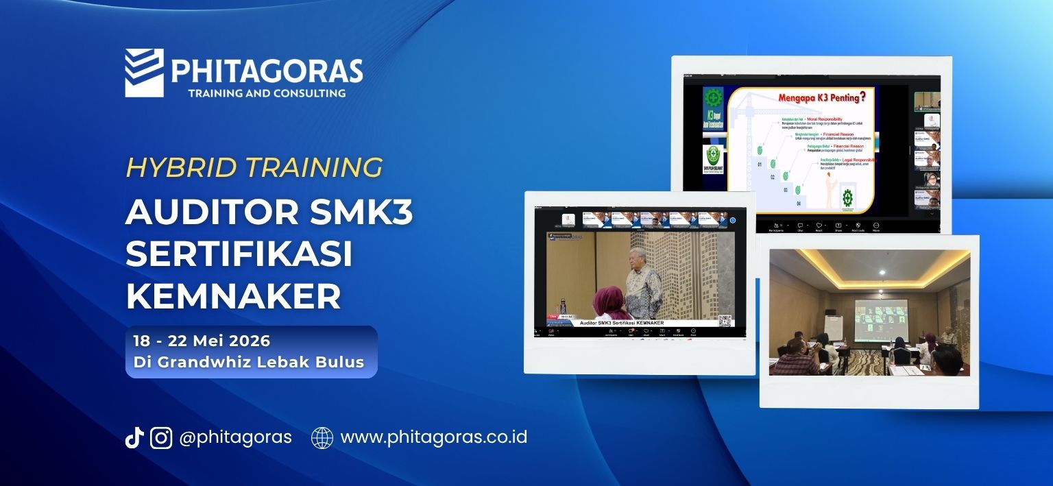 Hybrid Training Auditor SMK3 Sertifikasi Kemnaker 18 - 22 Mei 2026 Di Grandwhiz Lebak Bulus