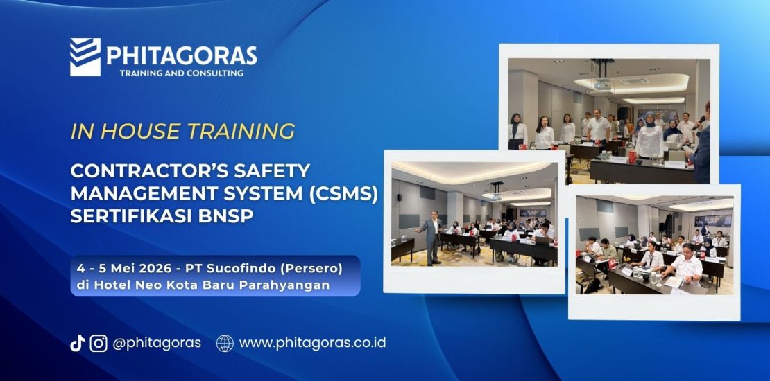 In House Training Contractor’s Safety Management System (CSMS) Sertifikasi BNSP PT Sucofindo (Persero) 4 - 5 Mei 2026 di Hotel Neo Kota Baru Parahyangan
