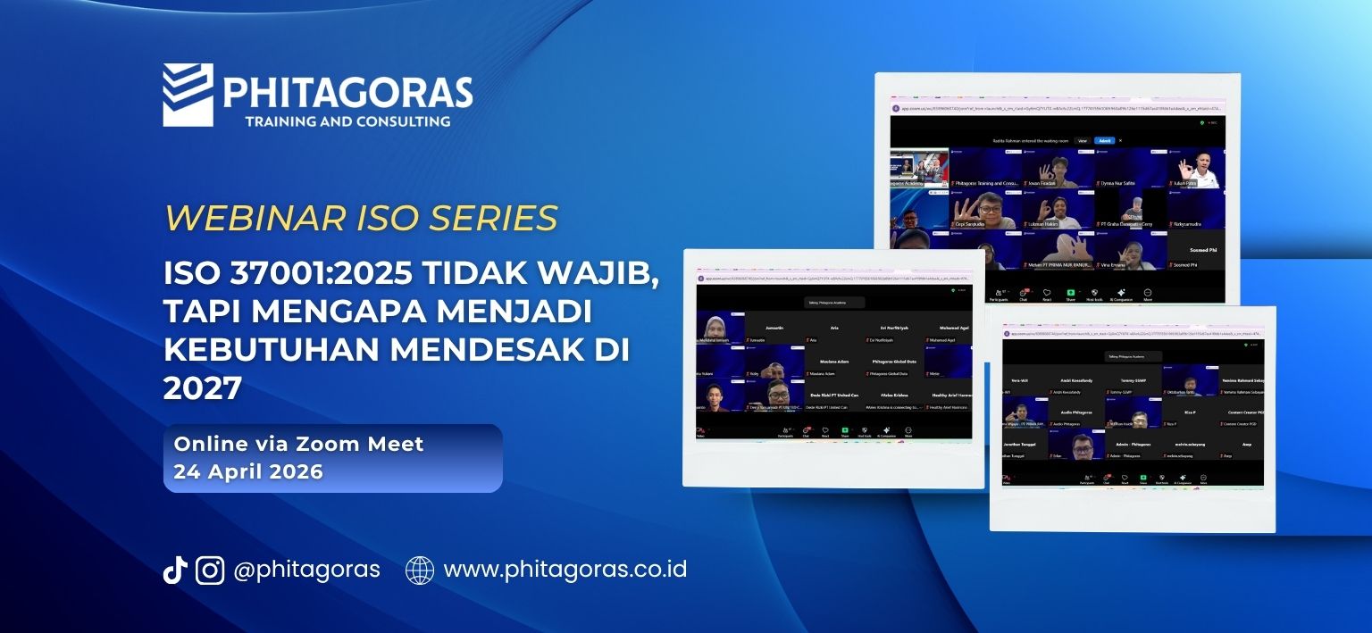 Webinar ISO Series “ISO 37001:2025 Tidak Wajib, Tapi Mengapa Menjadi Kebutuhan Mendesak di 2027?”