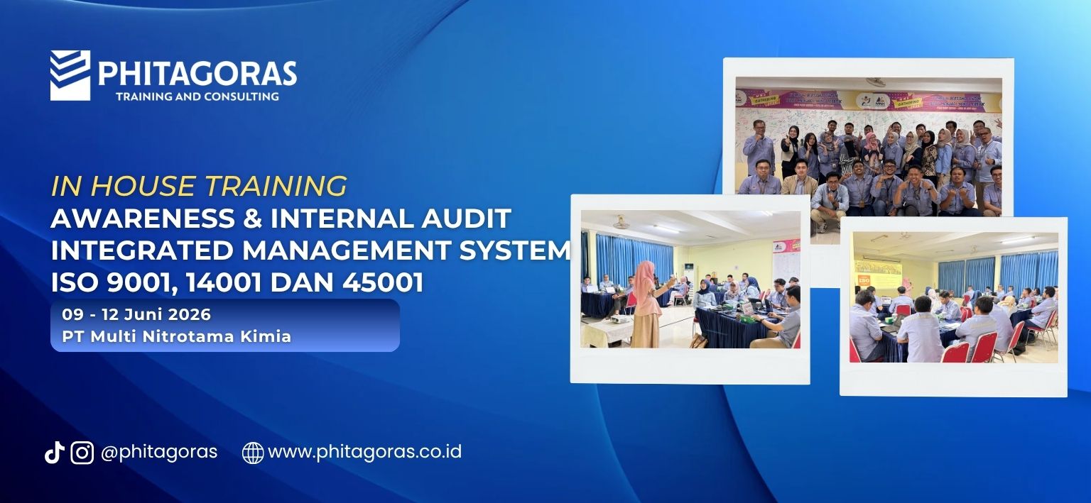 Header In House Training Awareness & Internal Audit Integrated Management System ISO 9001, 14001 dan 45001 - PT Multi Nitrotama Kimia 09 - 12 Juni 2026