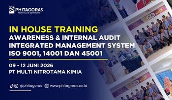 In House Training Awareness & Internal Audit Integrated Management System ISO 9001, 14001 dan 45001 - PT Multi Nitrotama Kimia 09 - 12 Juni 2026