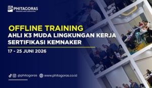Offline Training Ahli K3 Muda Lingkungan Kerja Sertifikasi KEMNAKER 17 - 25 Juni 2026
