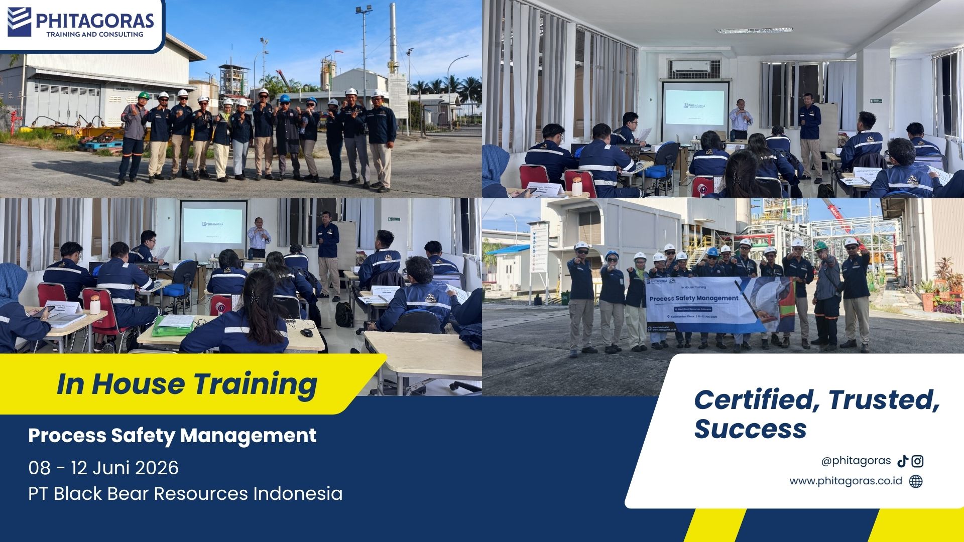 foto bersama In House Training Process Safety Management - PT Black Bear Resources Indonesia 08 - 12 Juni 2026