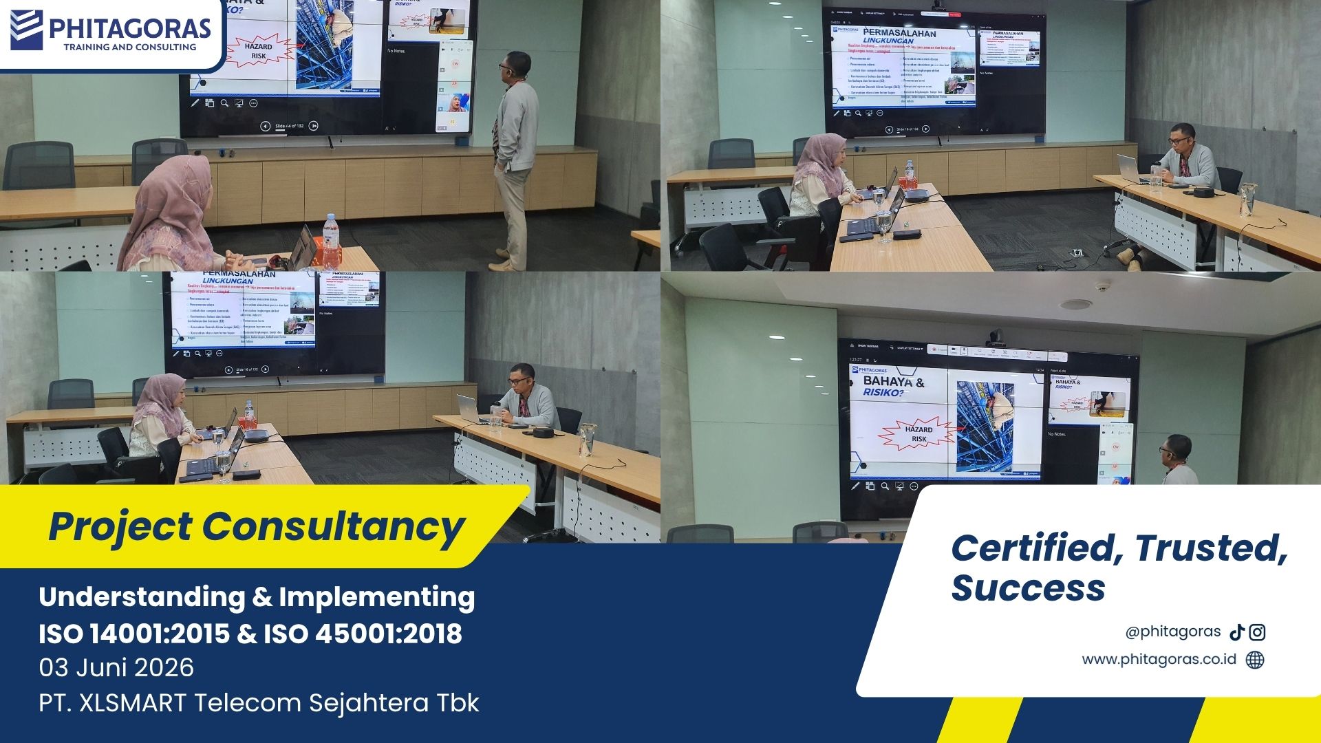foto bersama Project Consultancy Understanding & Implementing ISO 140012015 & ISO 450012018 - PT. XLSMART Telecom Sejahtera Tbk 03 Juni 2026