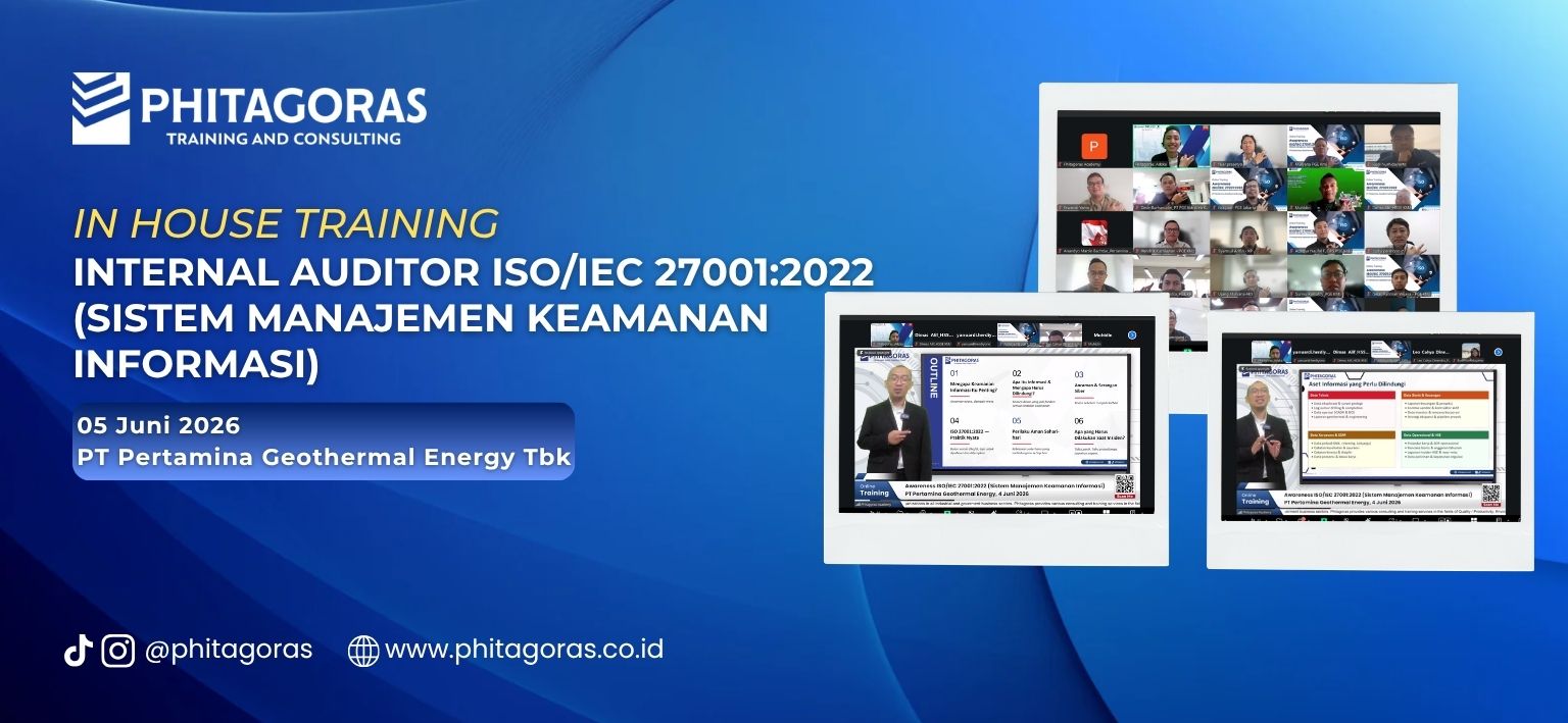 header In House Training Internal Auditor ISOIEC 270012022 (Sistem Manajemen Keamanan Informasi) - PT Pertamina Geothermal Energy Tbk 05 Juni 2026