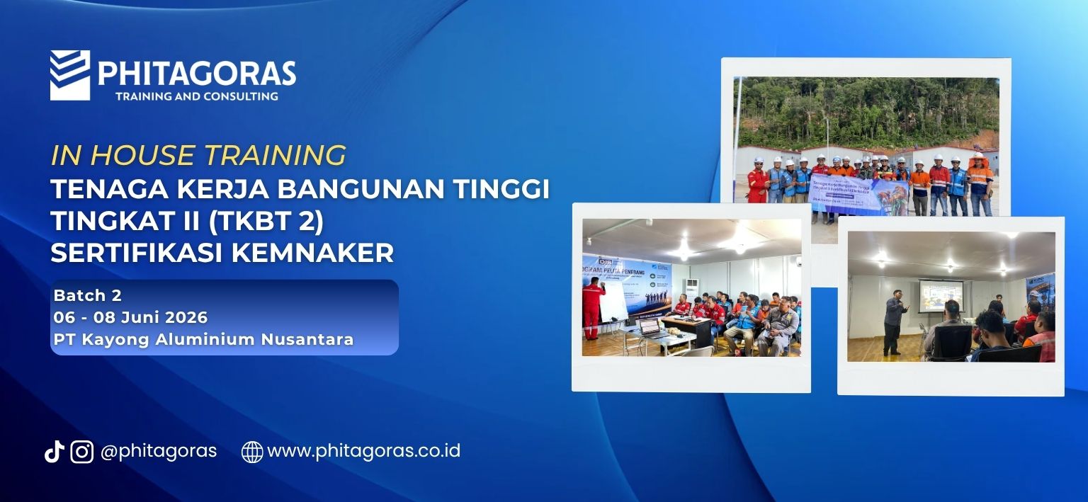 header In House Training Tenaga Kerja Bangunan Tinggi Tingkat II (TKBT 2) Sertifikasi KEMNAKER - PT Kayong Aluminium Nusantara 06 - 08 Juni 2026 Batch 2