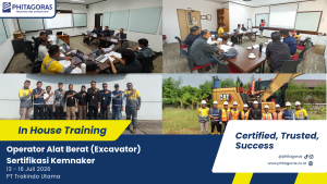 Foto Bersama In House Training Operator Alat Berat (Excavator) Sertifikasi Kemnaker - PT Trakindo Utama 13 - 16 Juli 2026