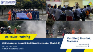 Foto bersama In House Training K3 Kebakaran Kelas D Sertifikasi Kemnaker - PT Multi Nitrotama Kimia, 23 - 25 Juni 2026 (Batch 2)