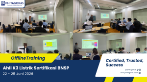 Foto bersama Offline Training Ahli K3 Listrik Sertifikasi BNSP, 22 - 25 Juni 2026