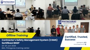 Foto bersama Offline Training Contractor's Safety Management System (CSMS) Sertifikasi BNSP - 23 - 26 Juni 2026