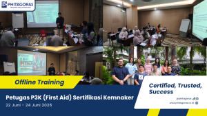 Foto bersama Offline Training Petugas P3K (First Aid) Sertifikasi Kemnaker 22 - 24 Juni 2026