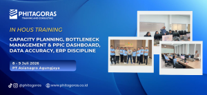 Header In House Training Capacity Planning, Bottleneck Management & PPIC Dashboard, Data Accuracy, ERP Discipline - PT Asianagro Agungjaya, 8 - 9 Juli 2026