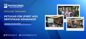 Header Offline Training Petugas P3K (First Aid) Sertifikasi Kemnaker 22 - 24 Juni 2026