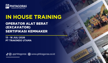 In House Training Operator Alat Berat (Excavator) Sertifikasi Kemnaker - PT Trakindo Utama 13 - 16 Juli 2026